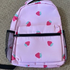 Brand new strawberry pattern backpack